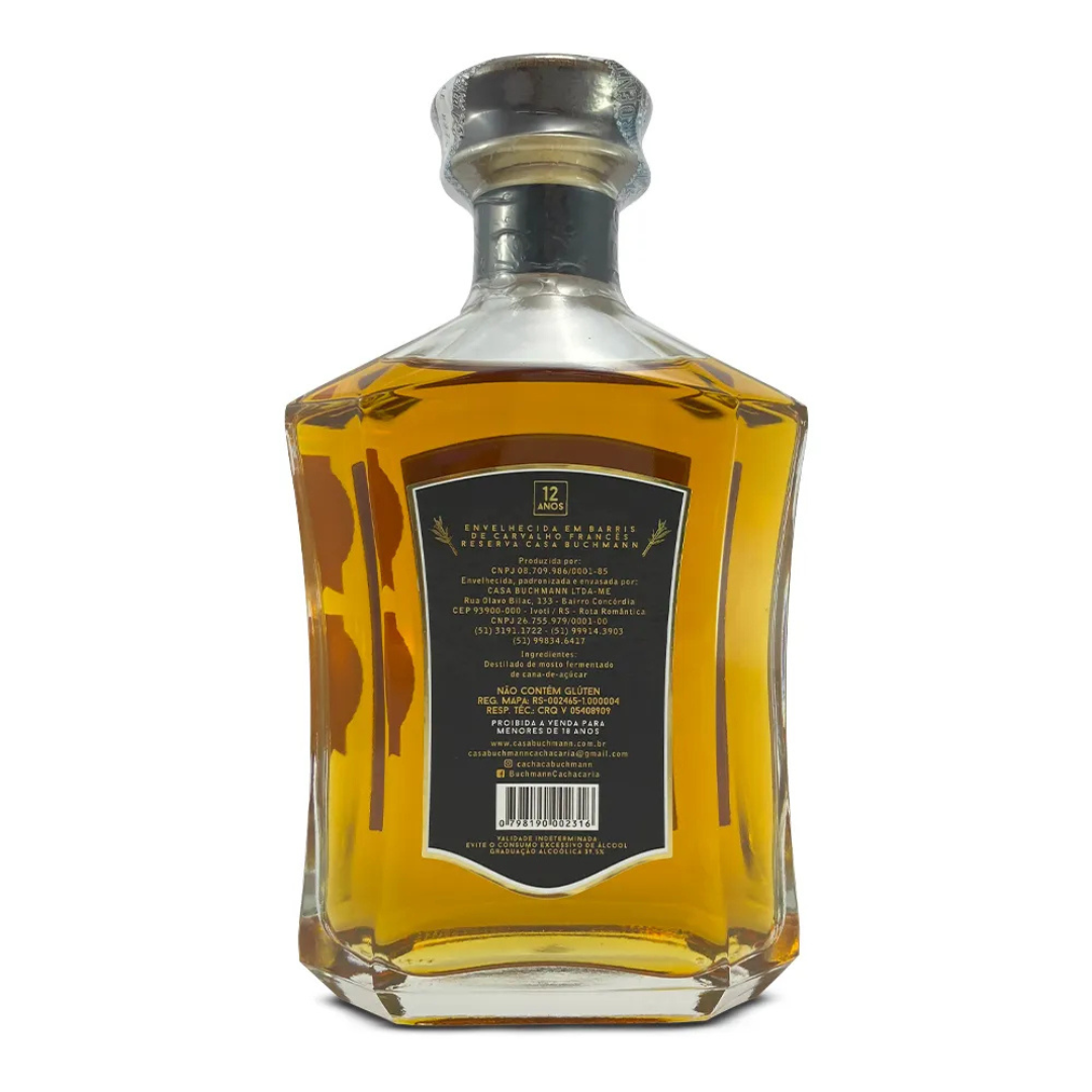 CACHAÇA ENVELHECIDA EM CARVALHO FRANCÊS 12 ANOS (700Ml)