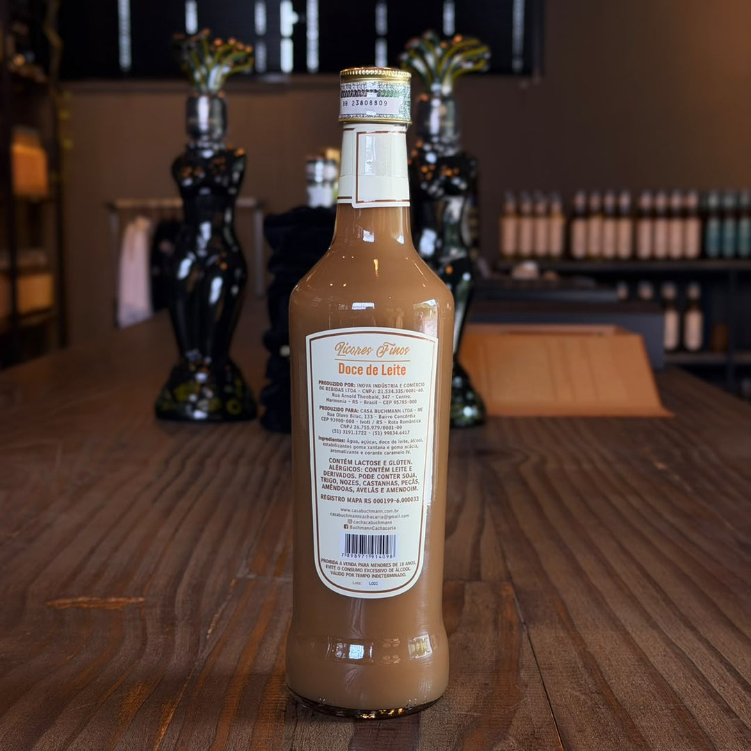 LICOR FINO COM SABOR DOCE DE LEITE (700Ml)