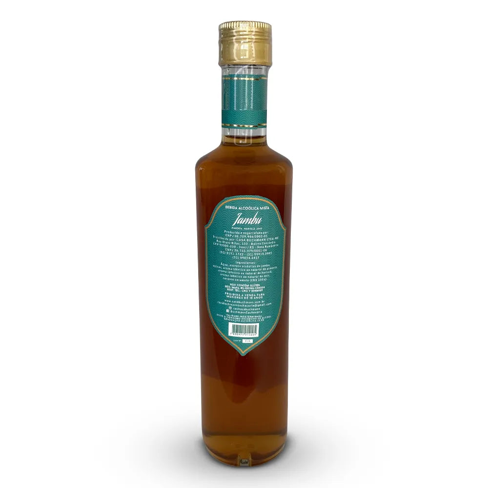 CACHAÇA MISTA COM SABOR DE JAMBU, PIMENTA, HORTELÃ E ANIS (500Ml)