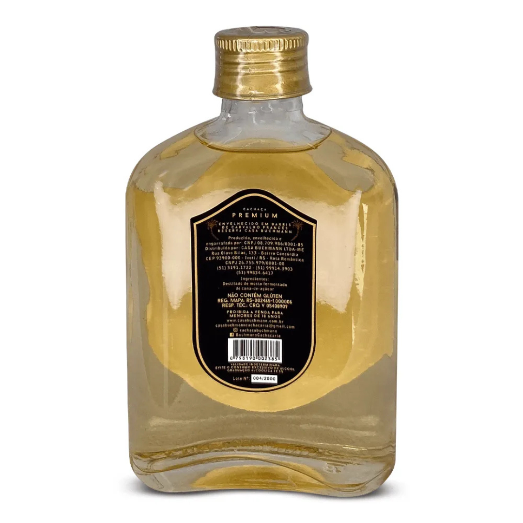 CACHAÇA ENVELHECIDA EM CARVALHO FRANCÊS 3 ANOS (160Ml)