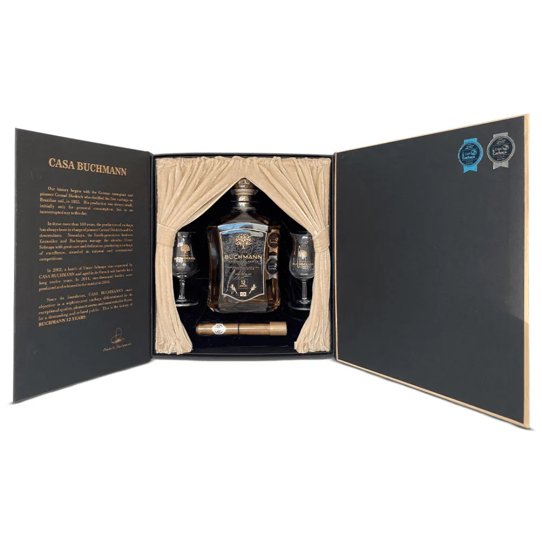 Kit Cachaça Envelhecida em Carvalho Francês 12 Anos (700ml)