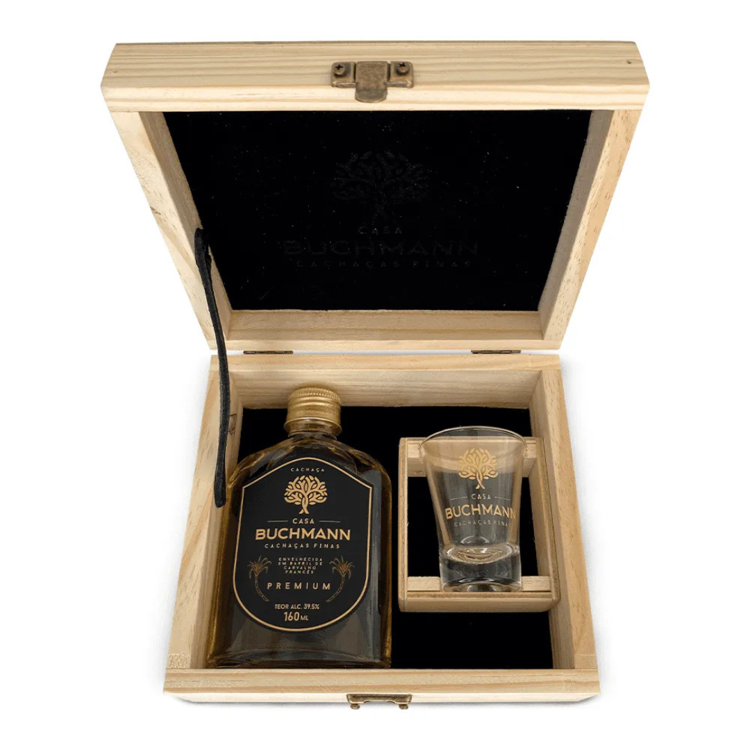 KIT CACHAÇA ENVELHECIDA EM CARVALHO FRANCÊS 3 ANOS (160Ml)