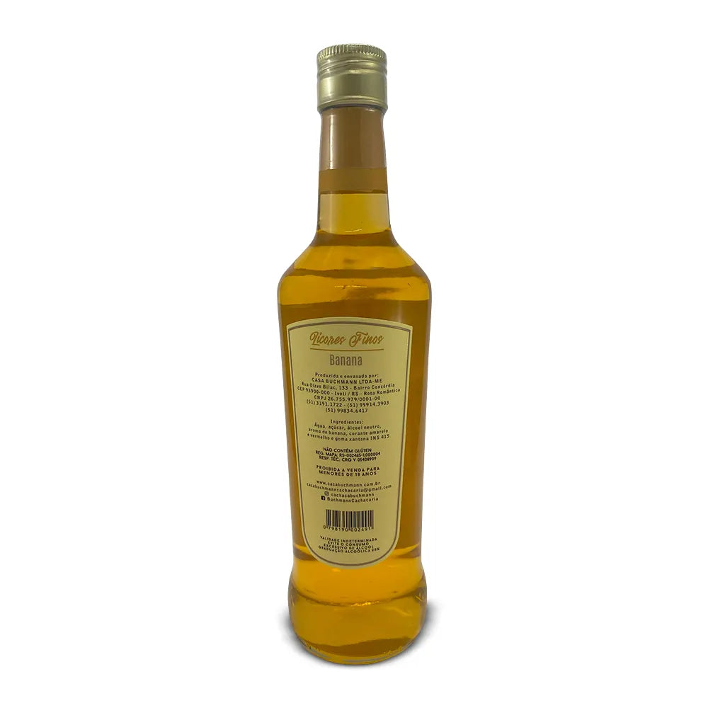 LICOR FINO COM SABOR DE BANANA (700Ml)